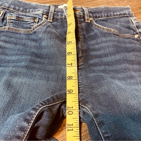 LOFT Dark Wash High-Rise Skinny Jeans - Picture 8 of 10